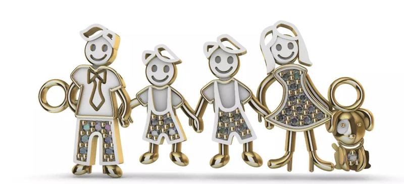 Dije-Colgante de familia -v-