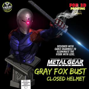Gray Fox Bust - Closed Helmet (Metal Gear Solid)