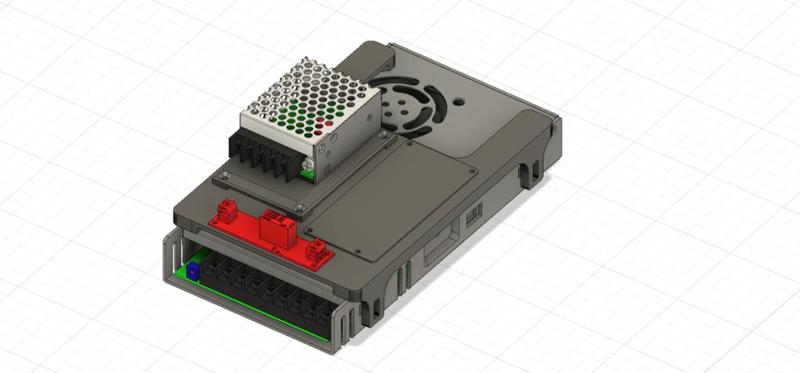 QuinLED Dig Quad, RS-15-5, Relay, LRS-350 PSU Mount