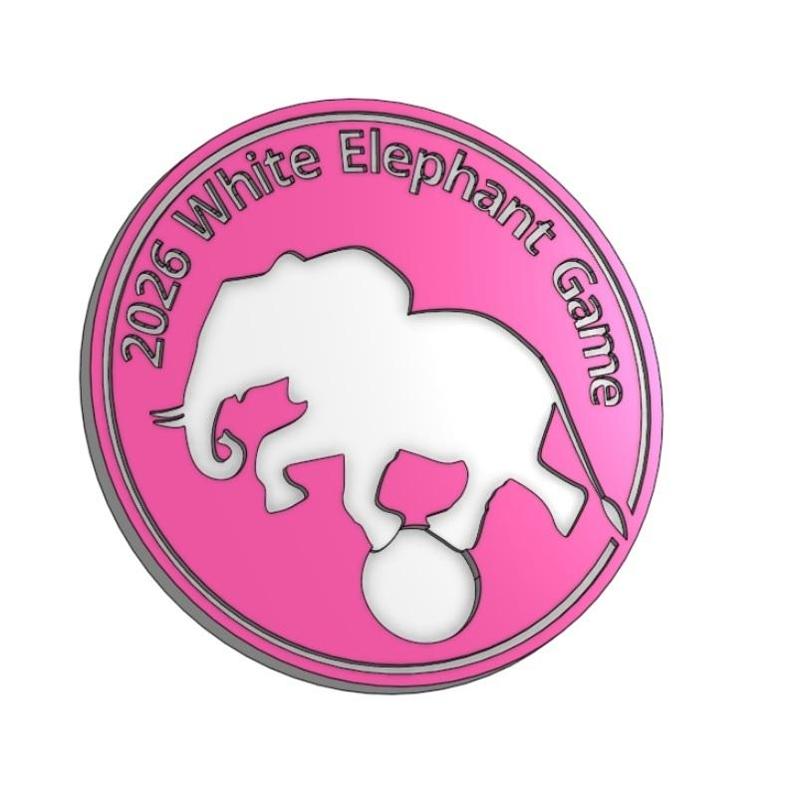 2026 WHITE ELEPHANT GAME AWARD PLAQUE MOST FAVORITE STEAL