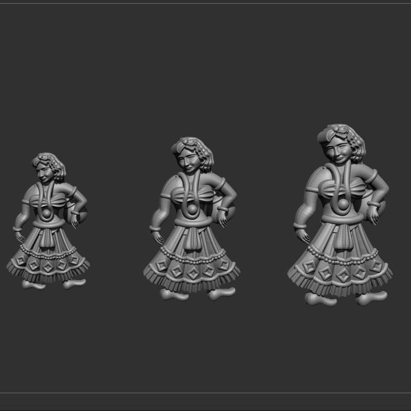 Girl murti with lokshi