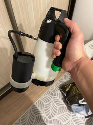 Bracket for mounting "Xiaomi Mojietu" Air pump to a foam generator "IK Foam Pro 2"