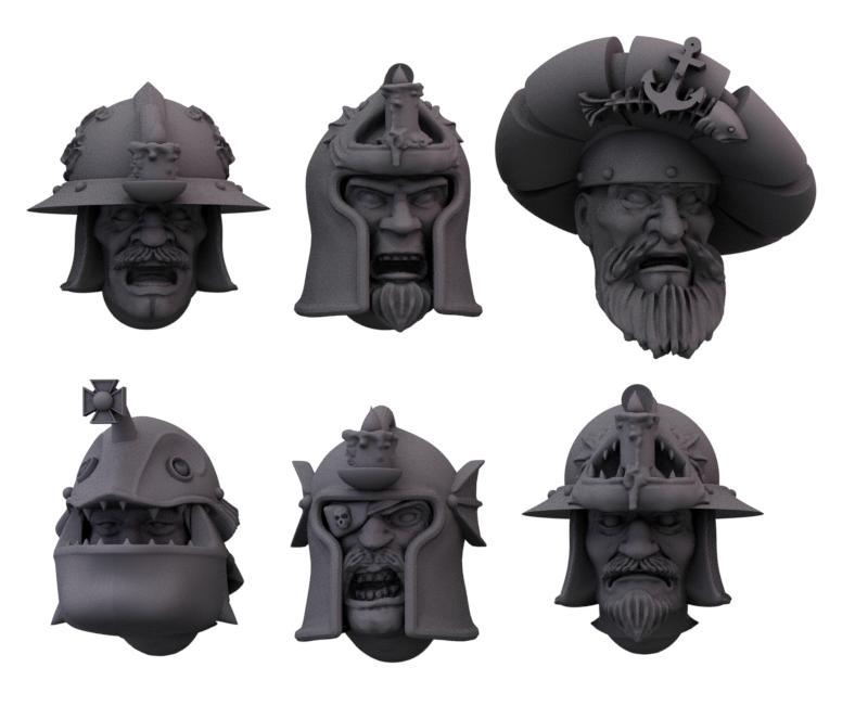 Damned Ruins River Patrol heads set