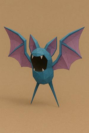 #041 Zubat – Low Poly Pokémon