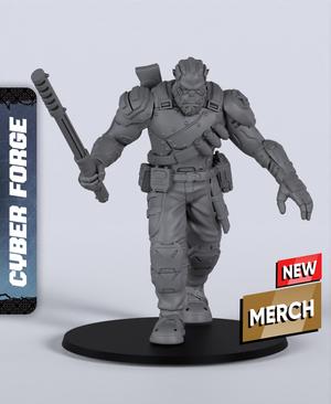 Basher Chromebane - With Free Cyberpunk Warhammer - 40k Sci-Fi Gift Ideas for RPG and Wargamers