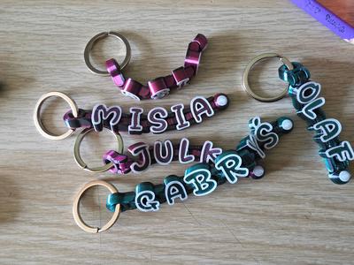 Flex Letters Keychain (articulated sign) v2.0