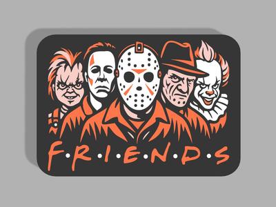 Halloween Friends 3D Sign