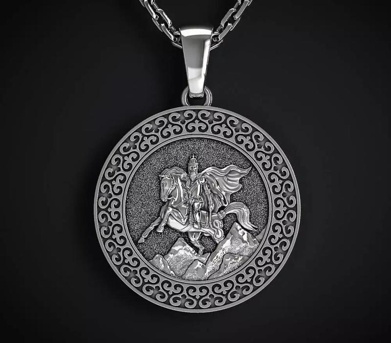 THE UASTYRDZHI PENDANT IS THE OSSETIAN SAINT GEORGE