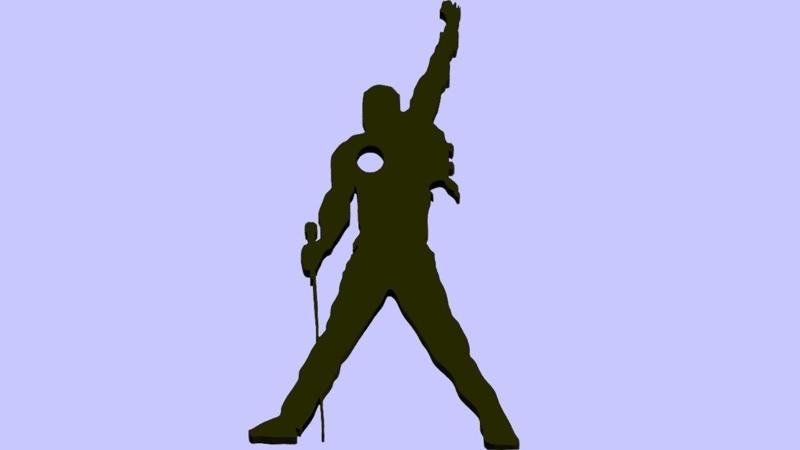 Freddie Mercury keychain