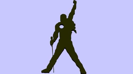 Freddie Mercury keychain