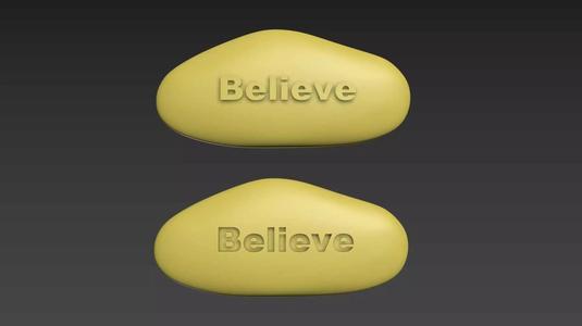 Stone Decor Mascot Amulet Believe