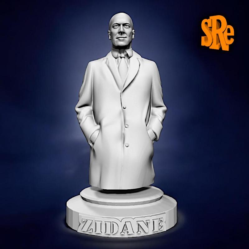 Bust Zinedine Zidane DT French Football Icon