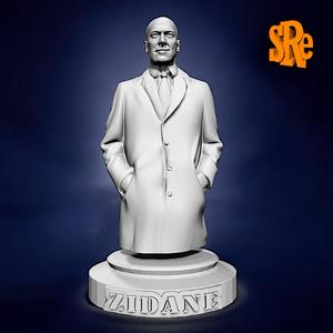 Bust Zinedine Zidane DT French Football Icon