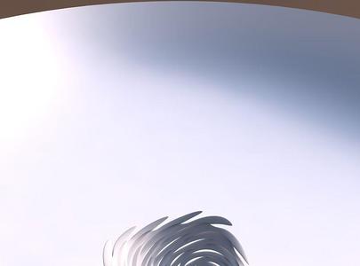 Bowl wide with smooth cuts and uneven top edge wavy top