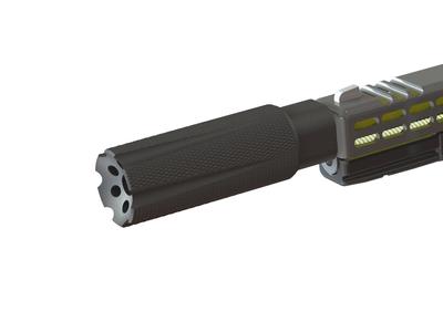Flash hider v20 - microsilencer