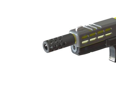 Flash hider v4 - small for pistol