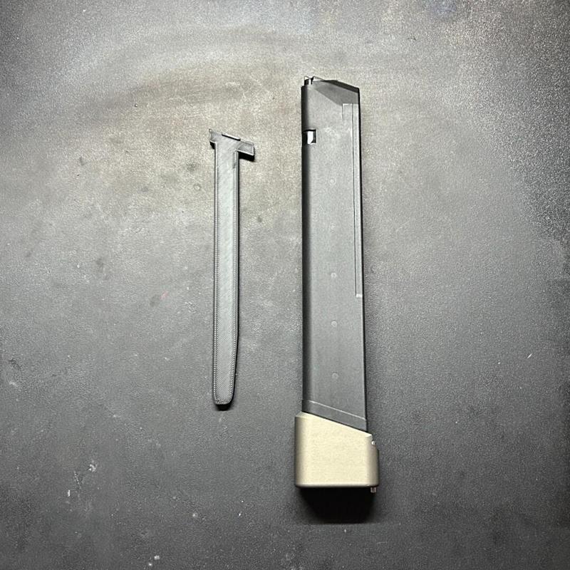 Glock 33 Round With Taran Tactical 5/6 Plus extension Mag Blocker limiter 10/33 KSI