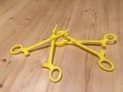 Fully 3D Printed Locking Forceps / Hemostats with Interchangeable Tips