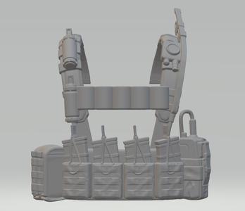 Tactical Chest Rig for 1/12 Action Figure