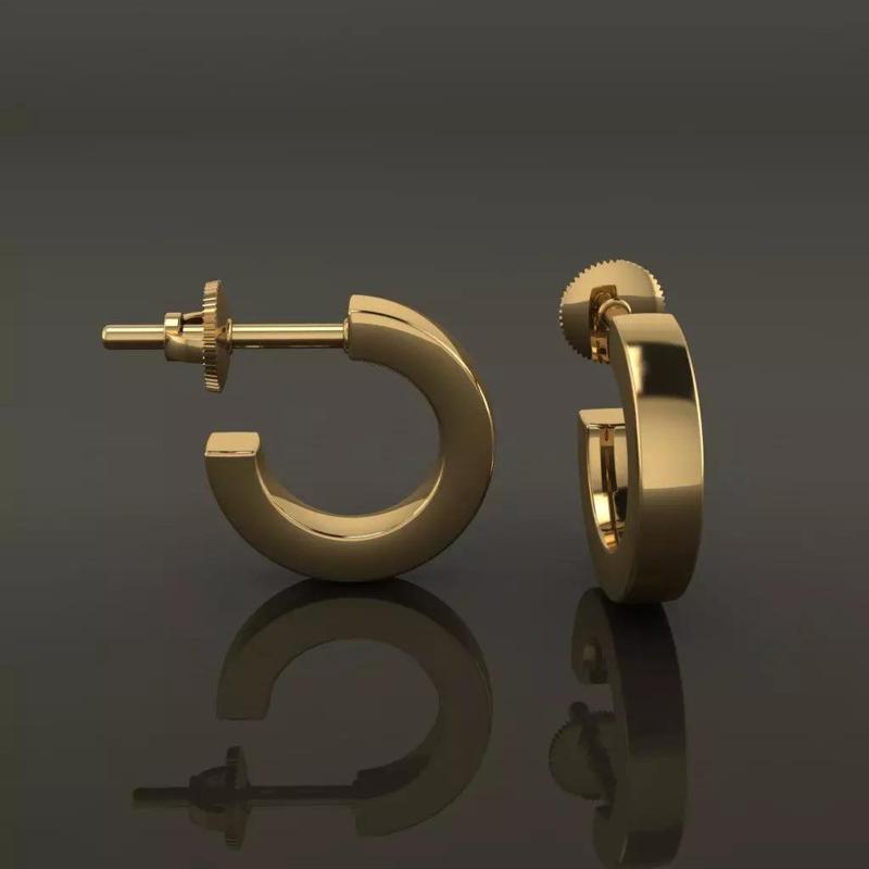 Earring Hoop Box Opened Back 7mm inside Width