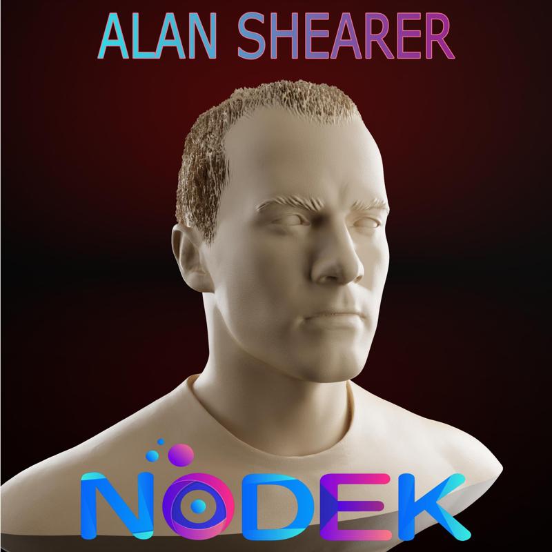 Alan Shearer Bust - The Premier League's Top Scorer in 3D