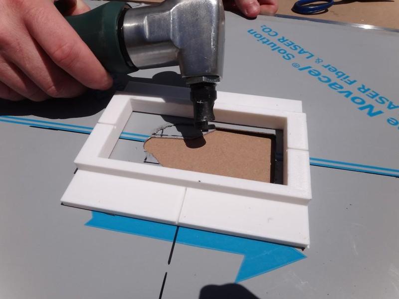 Wall receptacle template