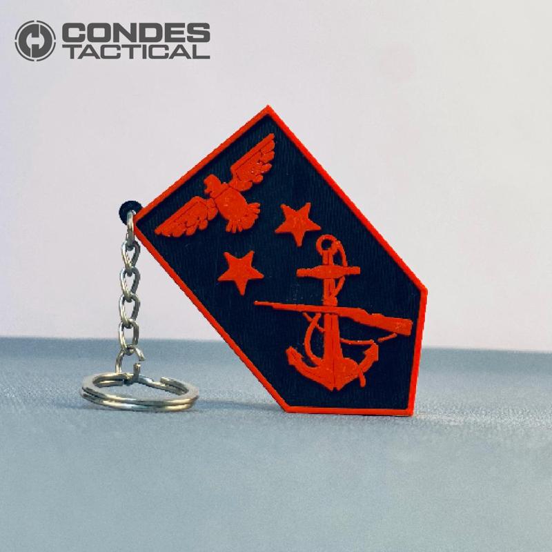 LLAVERO SARGENTO MAYOR (KEYCHAIN) - INFANTERÍA DE MARINA COLOMBIA.