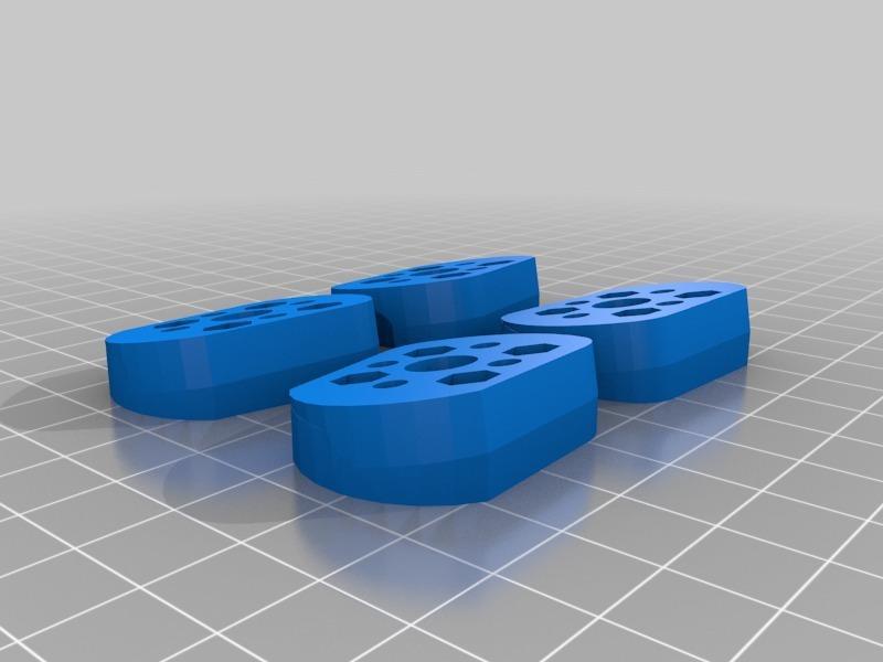 Tilted motormounts for Mini H-Quad Hammer V3