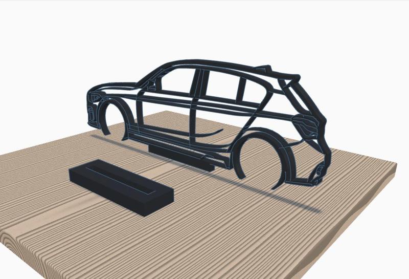 Stand silhouette bmw series 1