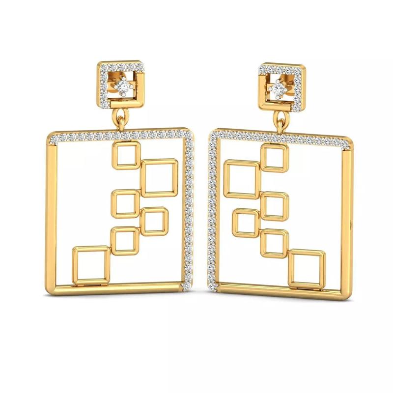 Luxe Brilliance Diamond Earrings for Ladies