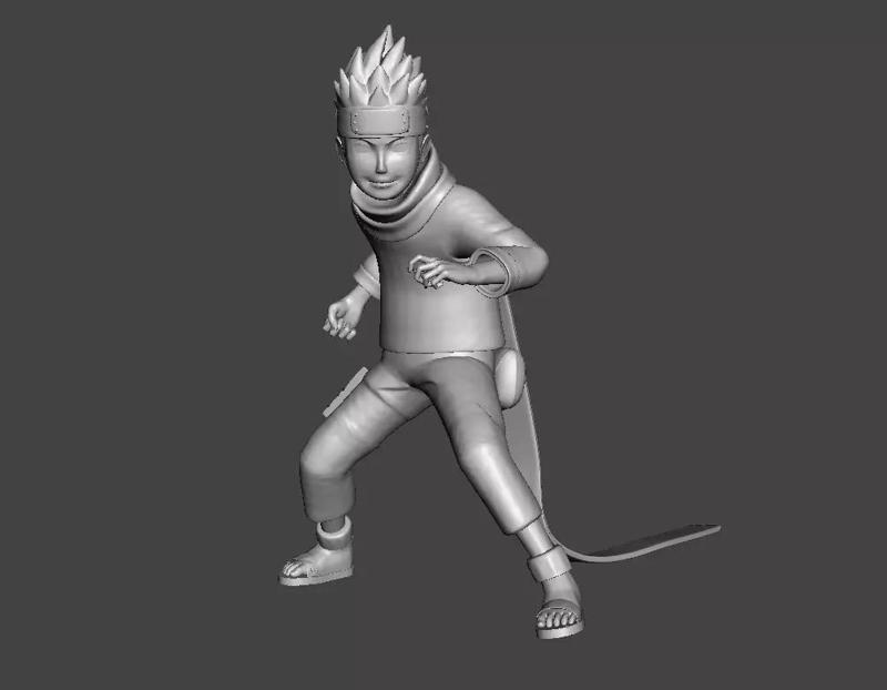 Sarutobi Konohamaru Genin 3D Model