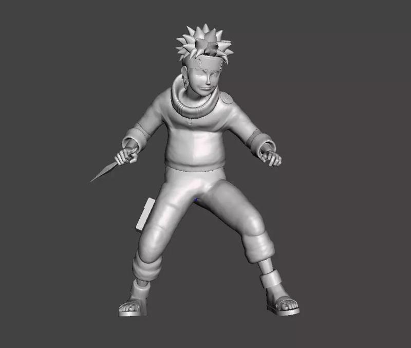 Uzumaki Naruto Genin 3D Model