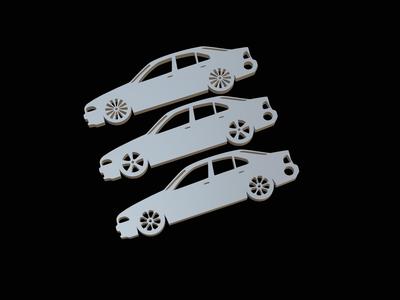 BMW e39 sedan keychain