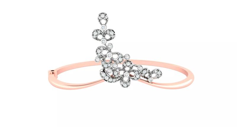 Women Bangle Bracelets Bracelet 3dm STL OBJ FBX Render Details