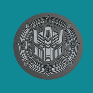 Optimus Prime Print Model Optimus Prime Medallion Optimus Prime Wall Decor