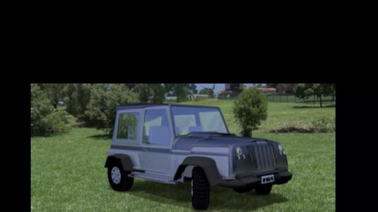 Jeep Wrangler-like 3d model inspired on Suzuki Vitara Santana