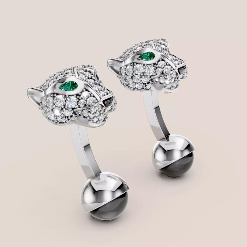 Panthere de Cartie cufflinks panther Panthera Pantera