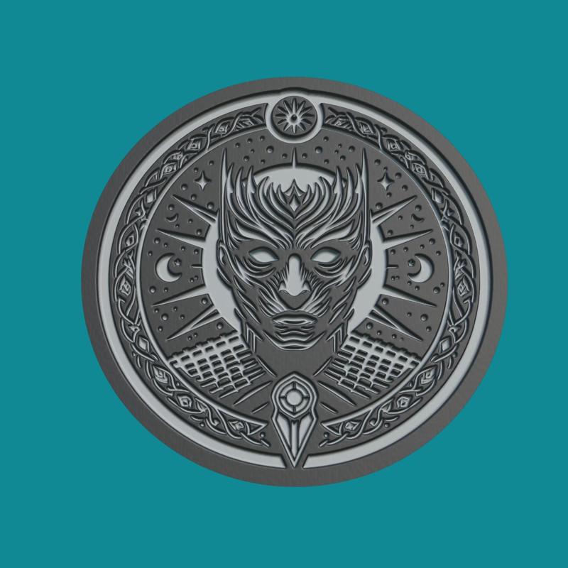 Night King Print Model Night King Medallion Night King Wall Decor