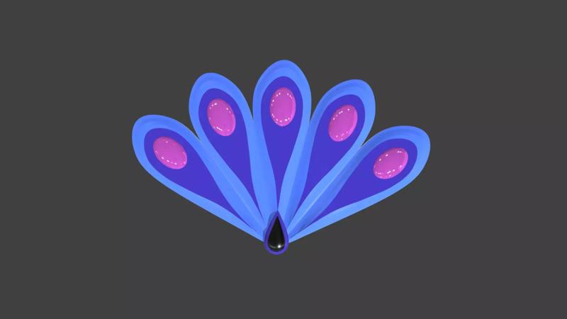 Miraculous Ladybug - Peacock Brooch