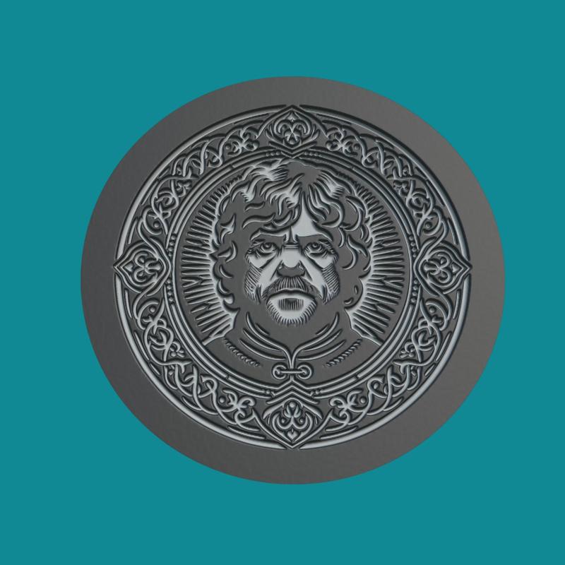 Tyrion Lannister Print Model Tyrion Lannister Medallion Tyrion Lannister Wall Decor