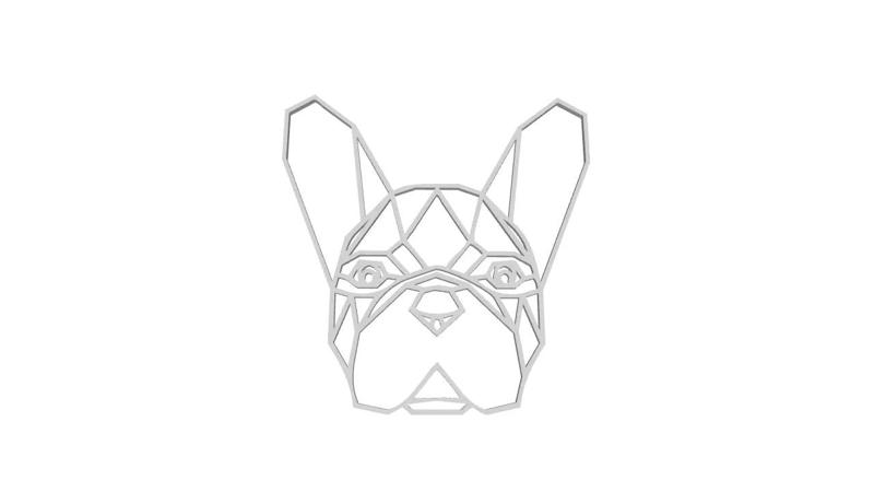 French Bulldog Dog cutout chain necklace