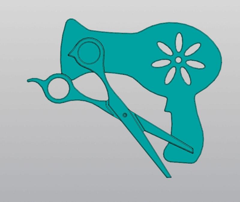 Keychain Hair Stylist