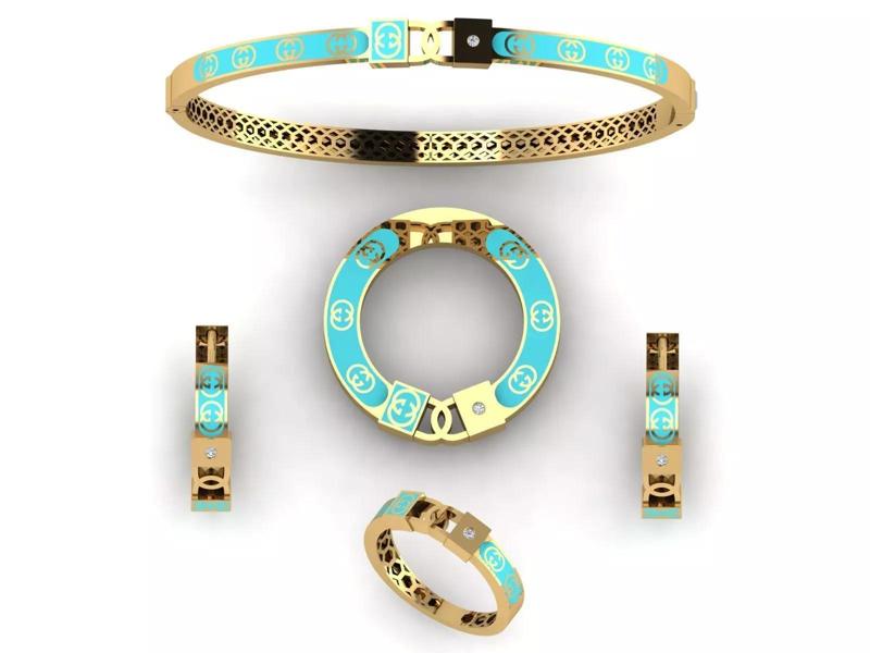 Branded enamel set
