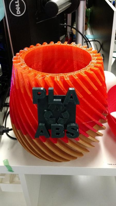 ABS / PLA Recycling logo