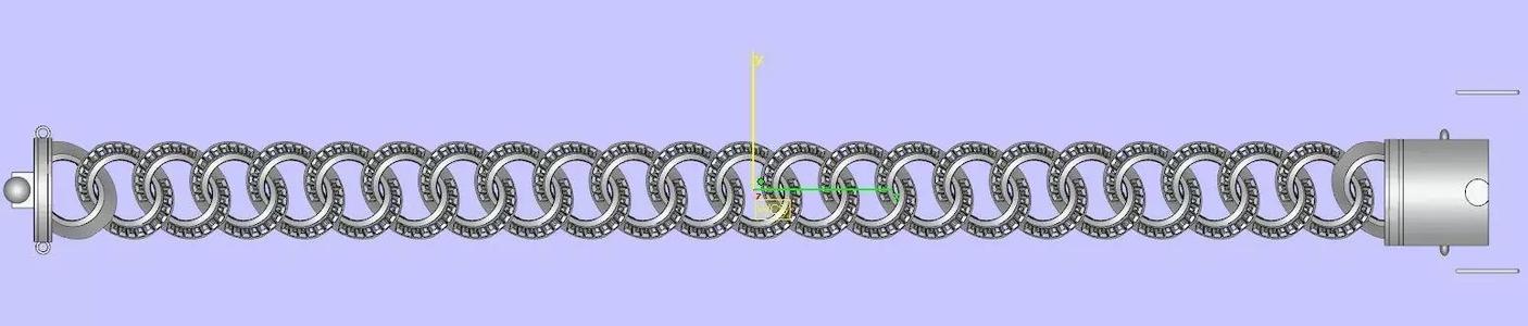 NEW EMERALD DIAMOND CUBAN LINK FOR BRACELET OR NECKLACE 3D MODEL