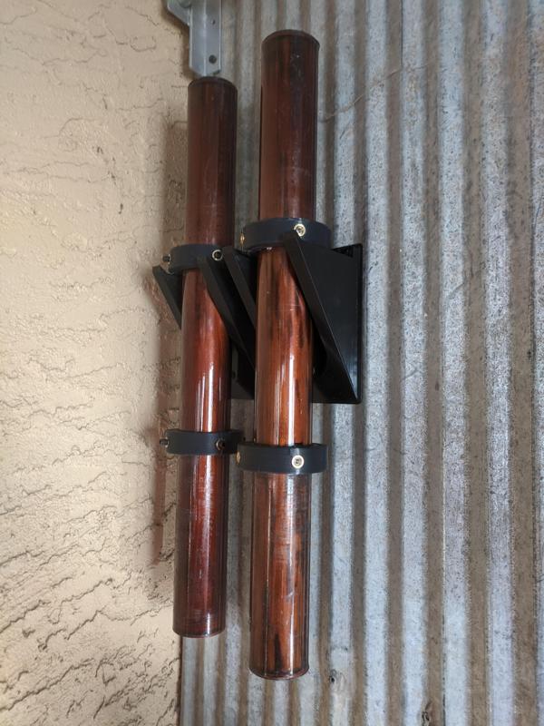 Barbell Dumbell Home gym garage Vertical wall mount AXLE