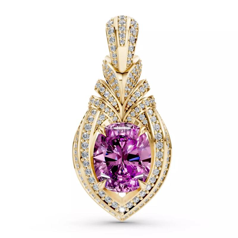 Purple Ametist Fantasy Necklace