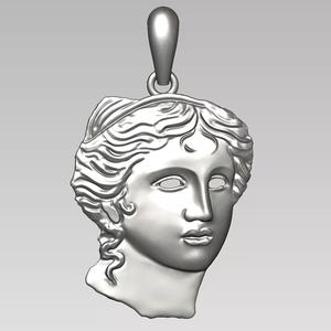 Relief Sculpture of Aphrodite Love Goddess for Jewelry Casting