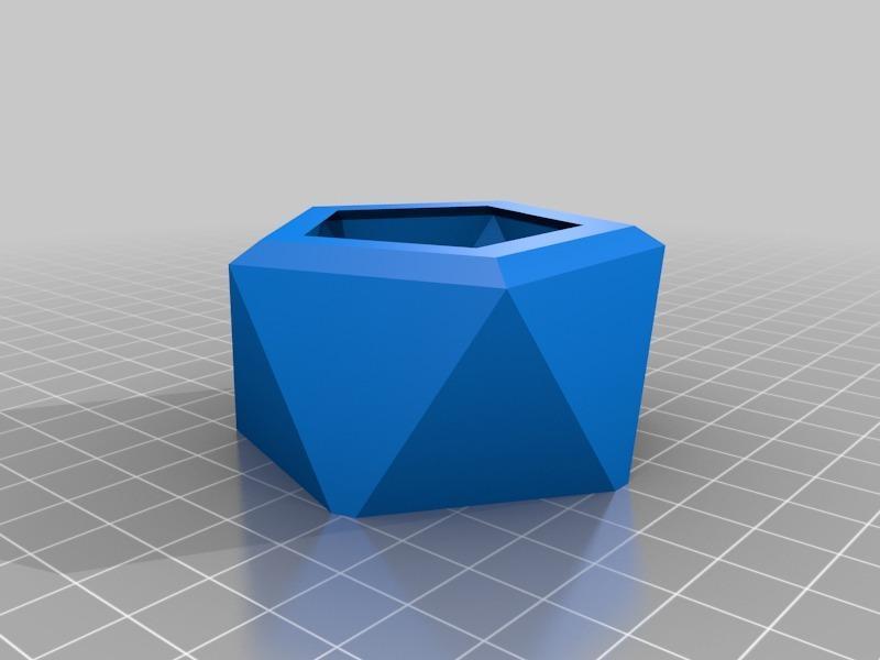 Customizable Geometry mini plant base.