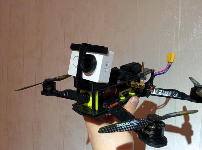 Xiaomi Yi ZMR250 dampened tilted mount